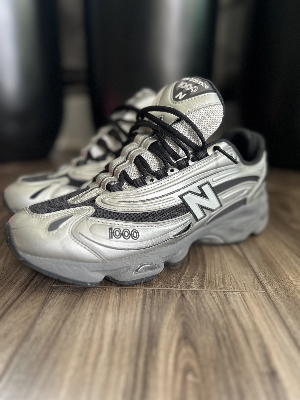 New Balance 1000 Men’s Athletic Shoes - Silver/Black